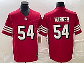 Men's San Francisco 49ers #54 Fred Warner Red 2023 FUSE Color Rush Vapor Untouchable Limited Jersey,baseball caps,new era cap wholesale,wholesale hats